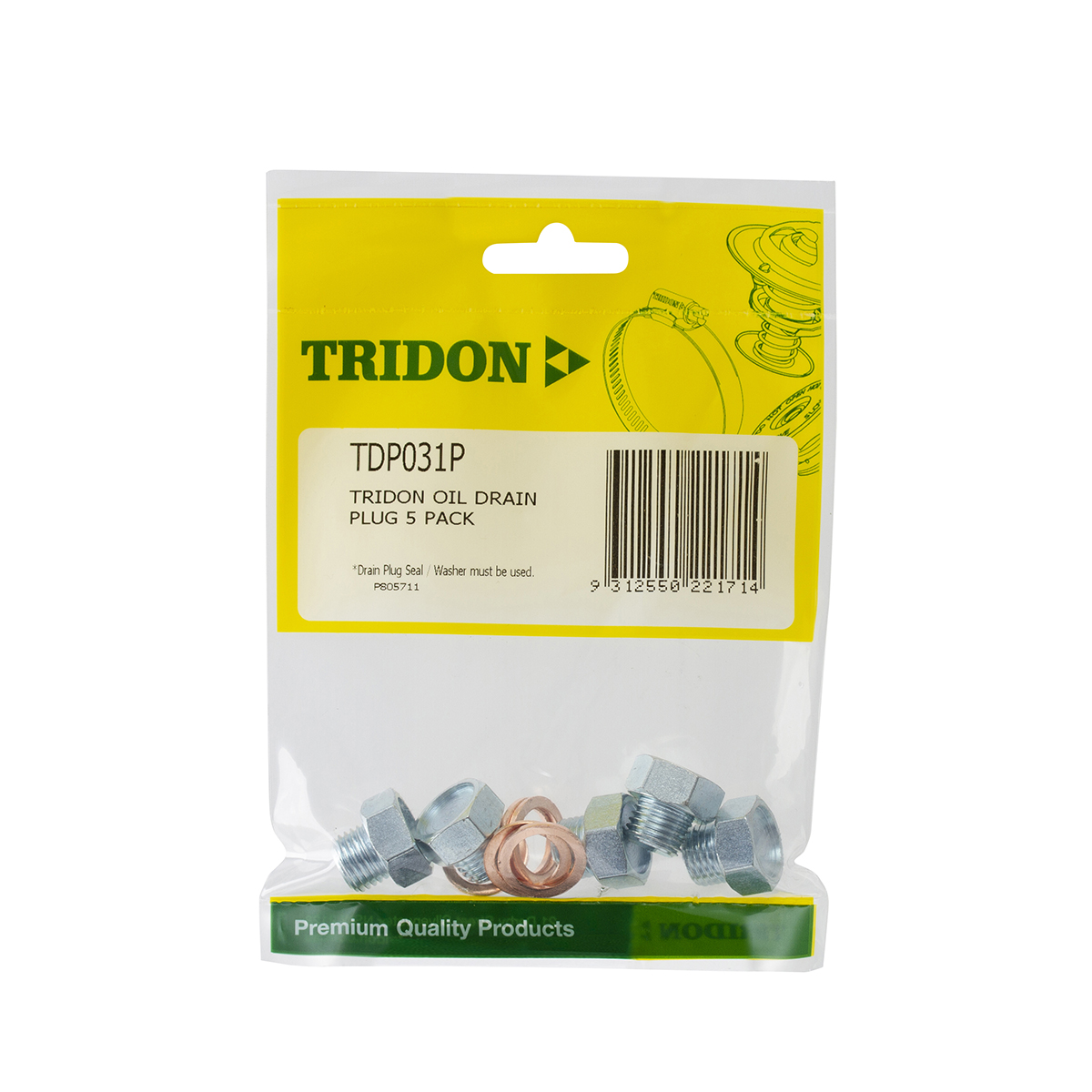 OIL DRAIN PLUG 5 PACK