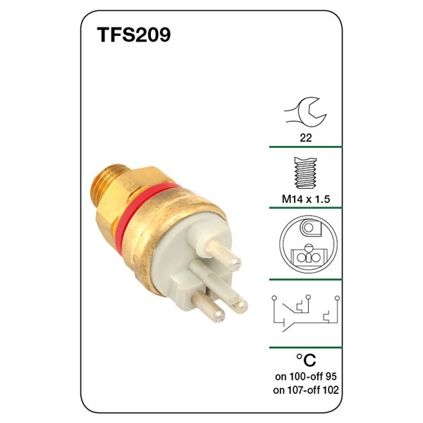 TFS209 Thermo Fan Switches Tridon